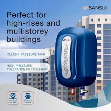 Sansui 3 L Instant Water Geyser (ALLURE, Cobalt Blue)