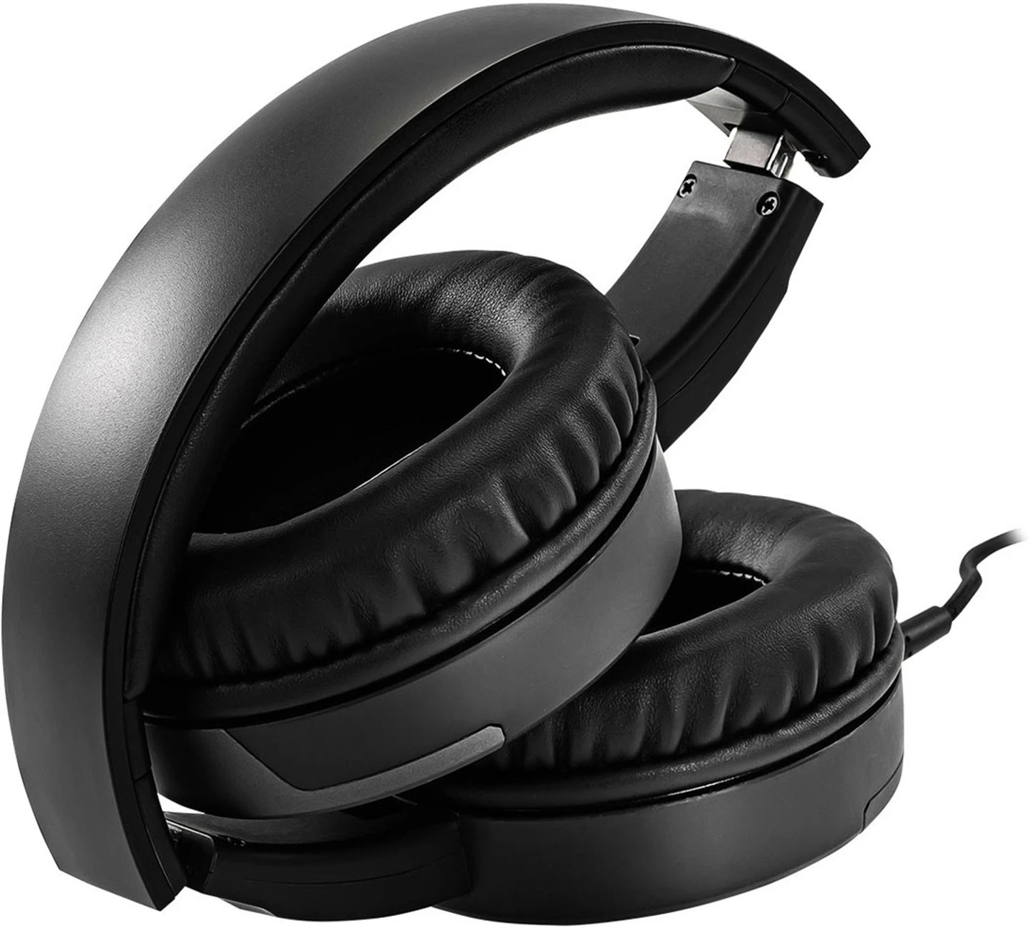 MSI Gaming Detachable Microphone Lightweight and Foldable Headband Design 7.1 Surround Sound Stereo Gaming Headphone (Immerse GH30), Black