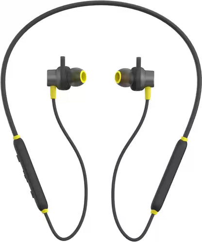 INFINITY by HARMAN Glide N120 Neckband with Advanced 12mm Drivers, Dual Equalizer, IPX5 Sweatproof Bluetooth Headset  (Black, Yellow, In the Ear)