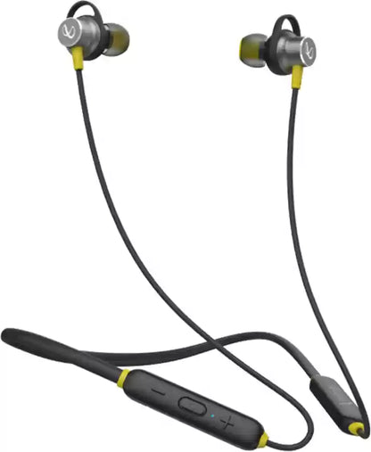 INFINITY by HARMAN Glide N120 Neckband with Advanced 12mm Drivers, Dual Equalizer, IPX5 Sweatproof Bluetooth Headset  (Black, Yellow, In the Ear)