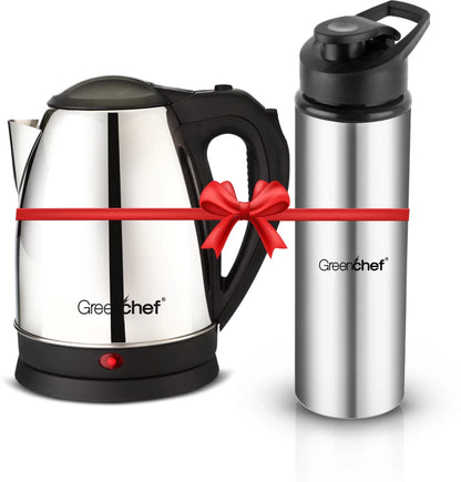 Greenchef Kettle 1.5L Flex 900 ML Stainless Steel water Bottle Electric Kettle