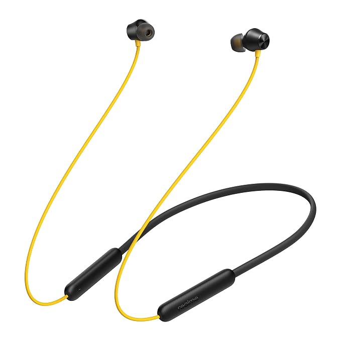 realme Buds Wireless 2 Neo with Type-C Fast Charge & Bass Boost+ Bluetooth Headset (Dark Black, In the Ear)
