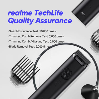 DIZO by realme TechLife DT2126 Fully Waterproof Trimmer 240 min  Runtime 40 Length Settings