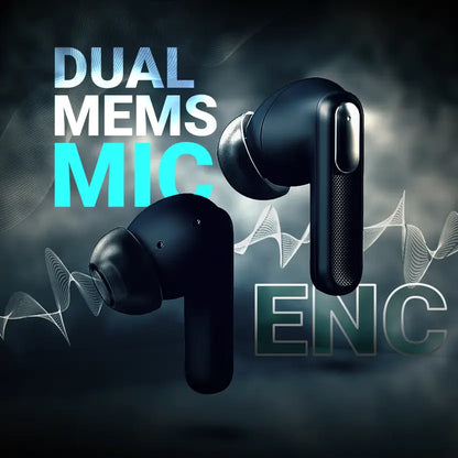 TRIGGR Ultrabuds N1 with ENC, 40H Battery, Trucomm Calling, 40ms Latency Gaming, v5.3 Bluetooth