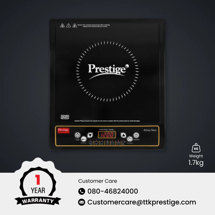 Prestige Atlas Neo Induction Cooktop  (Black, Push Button)