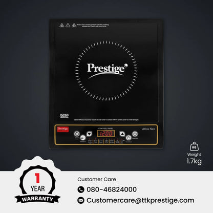 Prestige Atlas Neo Induction Cooktop  (Black, Push Button)