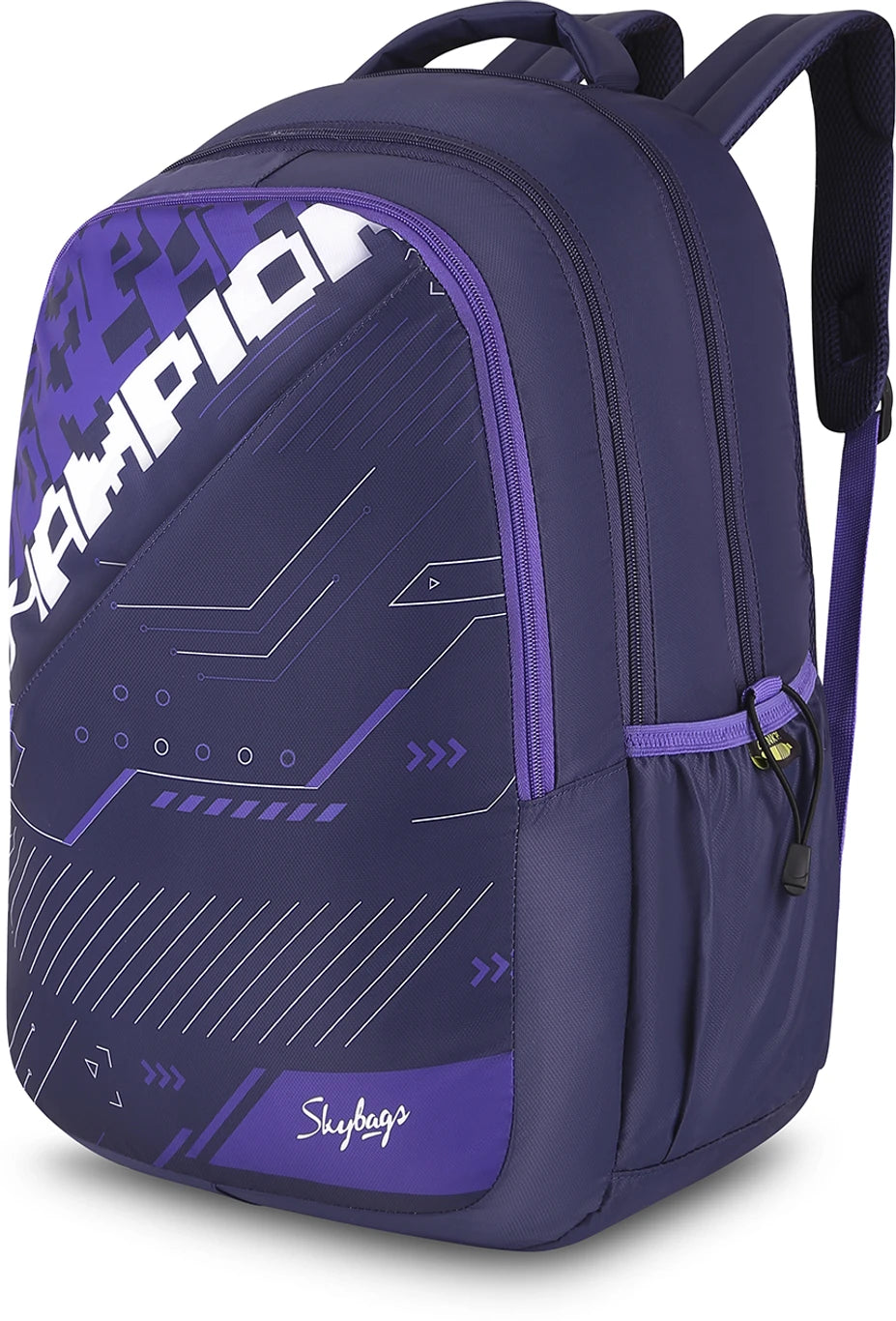 SKYBAGS Flow Casual Printed School Bag For Girls and Boys with Rain Cover 37.5 L