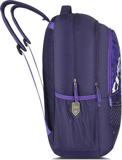 SKYBAGS Flow Casual Printed School Bag For Girls and Boys with Rain Cover 37.5 L