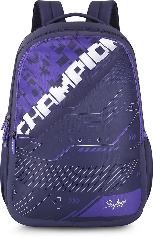 SKYBAGS Flow Casual Printed School Bag For Girls and Boys with Rain Cover 37.5 L