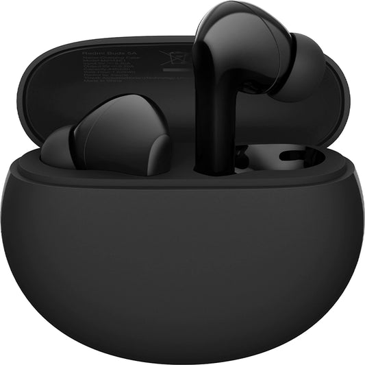 REDMI Buds 5A, 25dB ANC,30hr playtime, AI-ENC clear calls, BT 5.4, low latency gaming Bluetooth Headset (Bass Black, True Wireless)
