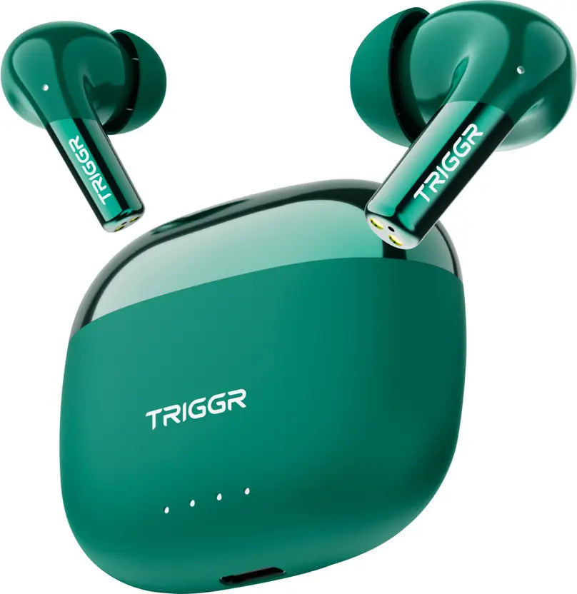 TRIGGR Opus with Latest BT v6.0, Dual Pairing, Chrome Lid, Rubber Finish, 40Hr Playtime Bluetooth