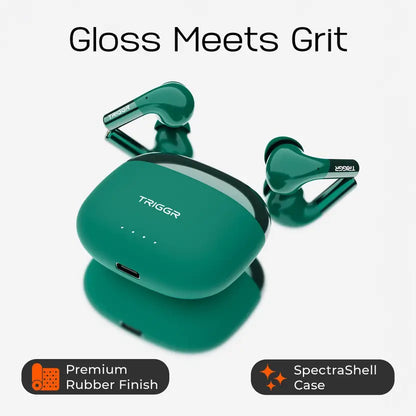 TRIGGR Opus with Latest BT v6.0, Dual Pairing, Chrome Lid, Rubber Finish, 40Hr Playtime Bluetooth