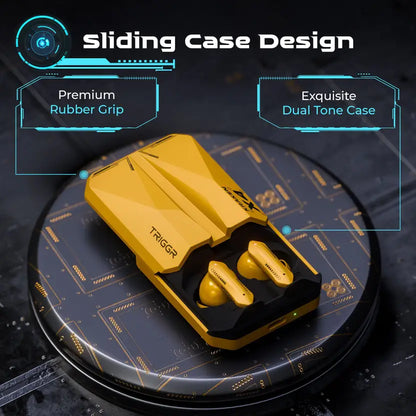 TRIGGR Kraken X4 with 13mm Drivers, 40ms Latency, ENC, 60H Battery, Rubber Finish, v5.4 Bluetooth