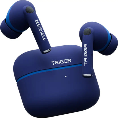 TRIGGR Ultrabuds N4 with Premium Finish, Rubber Grip Design, 40H Battery, 13 mm Drivers Bluetooth