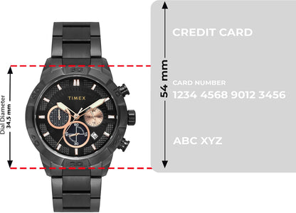 TIMEX Chronograph Black Dial Analog Watch  - For Men TWEG273SMU02