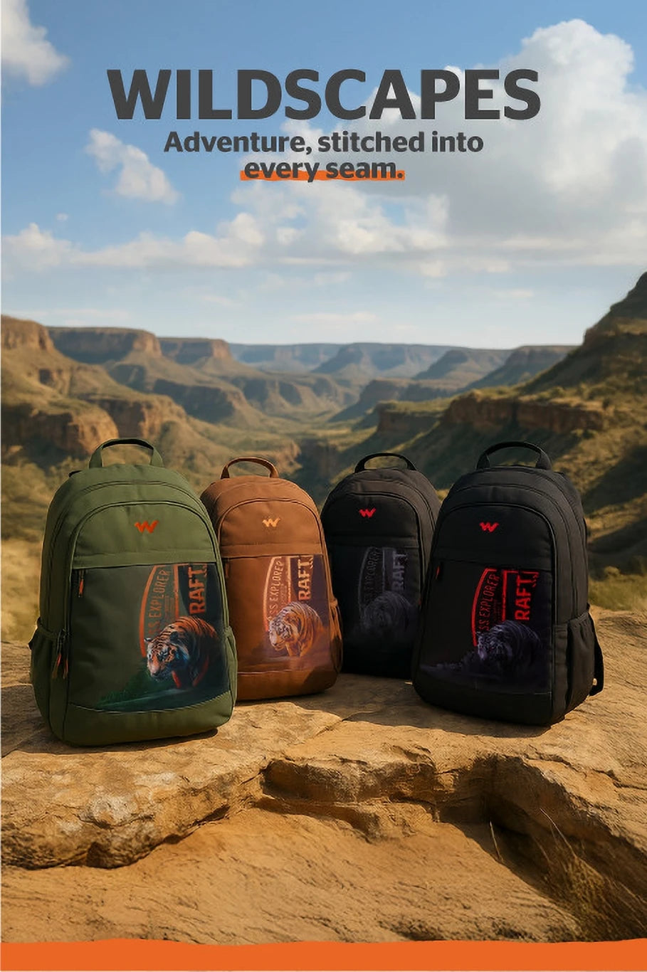 Wildcraft Large 32 L Laptop Backpack Roarer_LPBP_32L_Black (Black)
