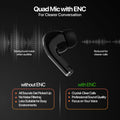 Fire-Boltt Aero Pro TWS Earbuds, Custom EQ Profiles, 50H Battery, Quad Mic ENC, BT 5.4 Bluetooth Headset (Sage, True Wireless)