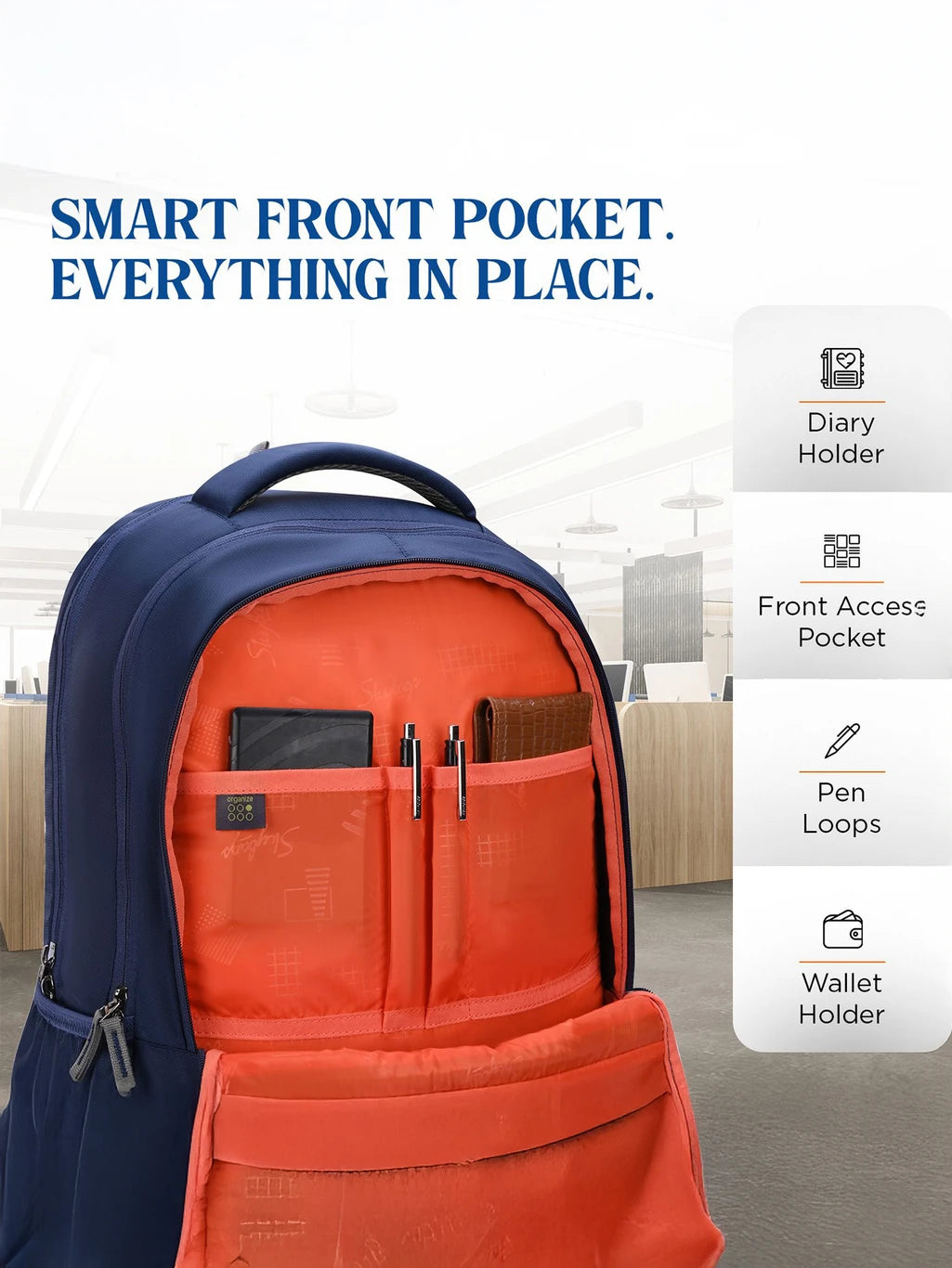 SKYBAGS Large 32 L Backpack Index (Blue)