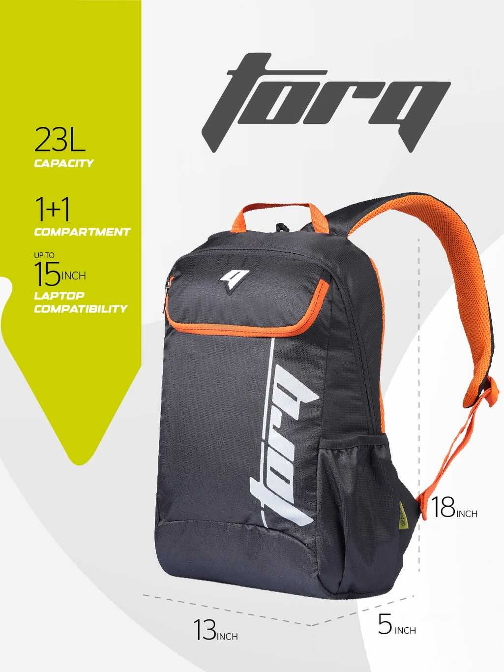 Wildcraft Medium 23 L Laptop Backpack Nova (Black)