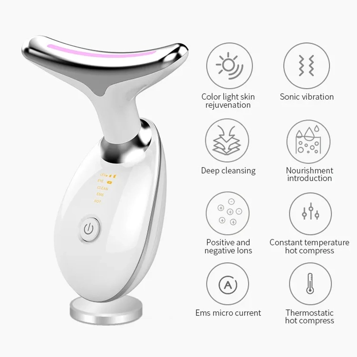WDS ES-1081 Intense Pulsed Light Wrinkles Reducing Instrument (ESX) Anti Ageing & Reduces Puffiness|Face Massager For Fine Line & Wrinkles (Multi) Massager (Multicolor)