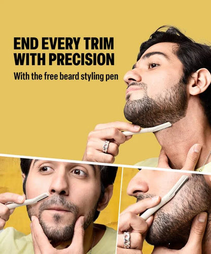 BOMBAY SHAVING COMPANY POWER STYLER EDGE Flash Charging Men Beard Trimmer with Styling Pen Trimmer 120 min Runtime 38 Length Settings  (Green)