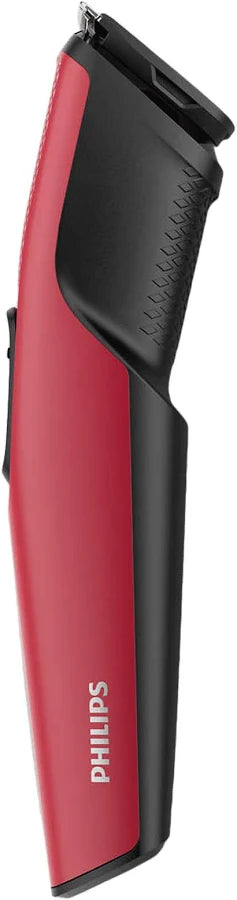 PHILIPS BT1235/18 Trimmer 60 min  Runtime 4 Length Settings (Maroon)
