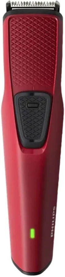 PHILIPS BT1235/18 Trimmer 60 min  Runtime 4 Length Settings (Maroon)