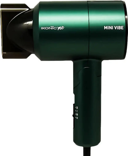 Ikonic Mini Vibe Hair Dryer 1200W with 2 Speed Setting Cool Shot Overheat Protection, Compact Design, Travel Friendly,Glossy Finish Look, All Hair Type