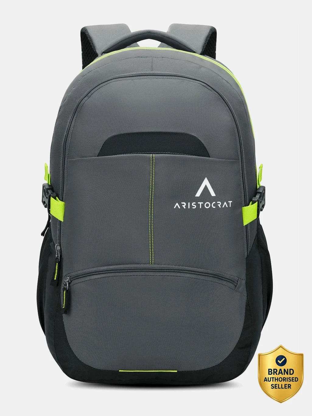 ARISTOCRAT Large 32 L Laptop Backpack Charge With Multiple Utility Pockets & Rain Cover (Grey)