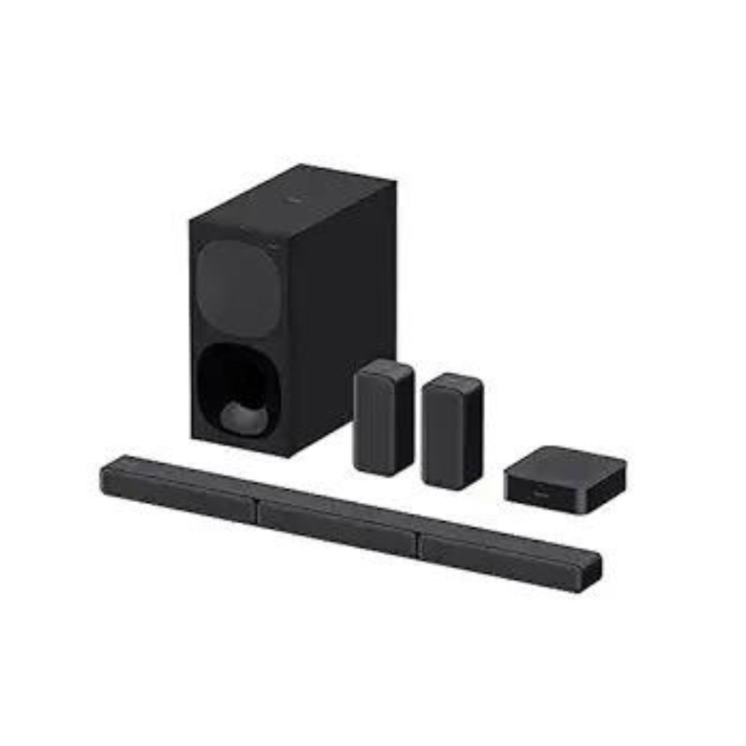 Sony HT-S40R Real 5.1ch Dolby Audio Soundbar for TV with Subwoofer & Wireless Rear Speakers, 5.1ch Home Theatre System (600W, Bluetooth & USB Connectivity, HDMI & Optical Connectivity, Sound Mode)