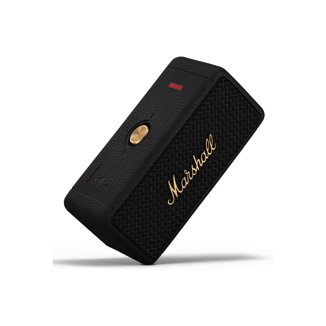 Marshall Emberton II 20 W Wireless Bluetooth Portable Outdoor Speaker (Black & Brass)