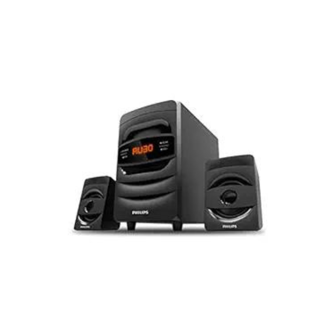 Philips Audio MMS2625B 32W 2.1 Channel Wireless Bluetooth, Wired Multimedia Computer Speaker - Black