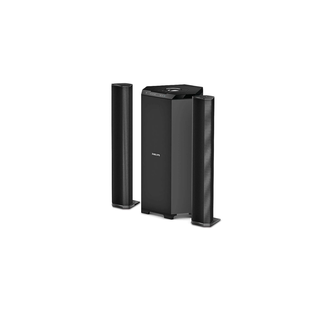 Philips Convertible Soundbar MMS8085B/94 2.1 Channel 80W with Multiple-Connectivity Option (Black)