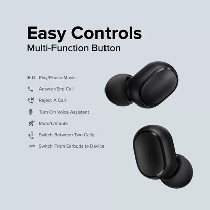 REDMI Earbuds 2C Truly Wireless Earbuds with Bluetooth 5.0, Upto 12 hrs Playback Bluetooth Headset